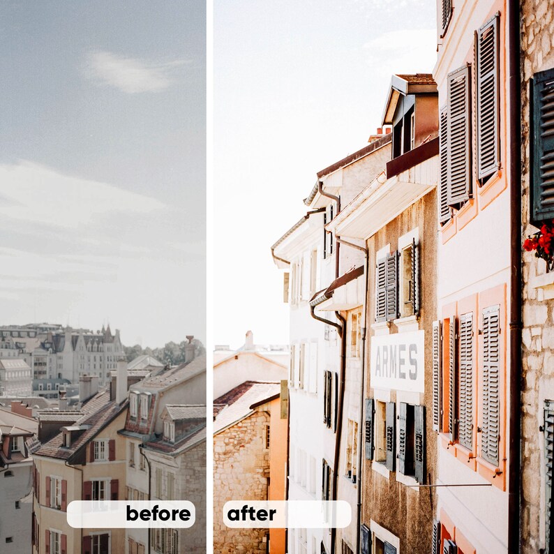 Lightroom Mobile Preset Bright and Airy Blogger Instagram Etsy