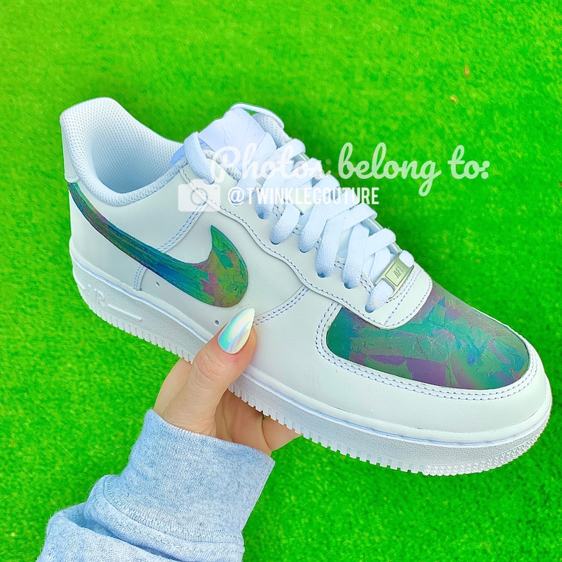 nike air force 1 with reflective tick