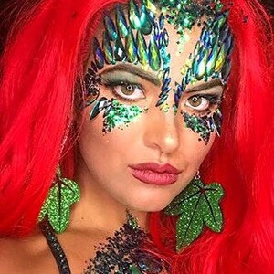 Poison ivy halloween kit complete crystal makeup set includes | Etsy