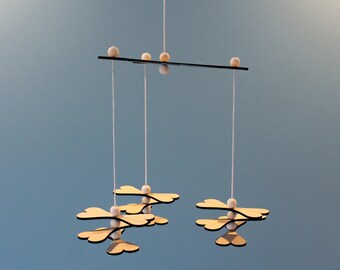 CUSTOM wundermore baby mobile -  laser-cut, wooden, geometric shapes, gender-neutral