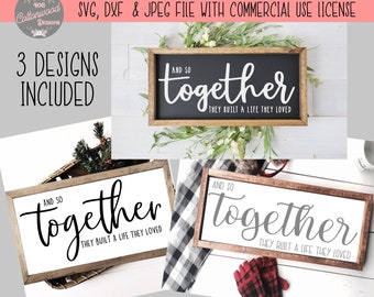 And So Together Svg Etsy