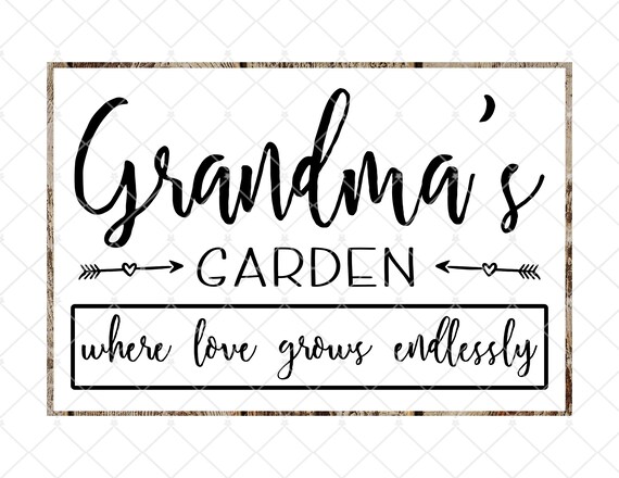 Download Grandma S Garden Svg File Grandma S Garden Cut File Etsy