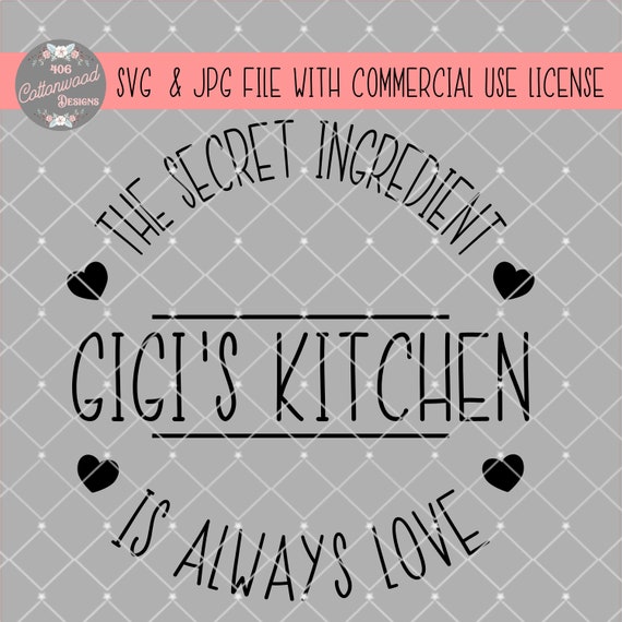 Free Free 116 Gigi&#039;s Kitchen Svg SVG PNG EPS DXF File
