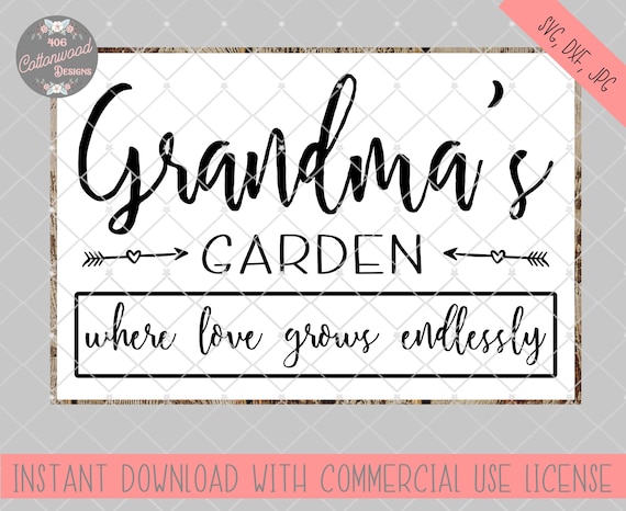 Download Grandma S Garden Svg File Grandma S Garden Cut File Etsy