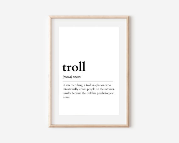 trolling - Definition Print