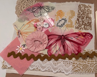 Mini Pink Butterfly Slow Stitching Kit