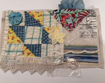 Vintage Quilt Slow Stitch Kit Garnalen