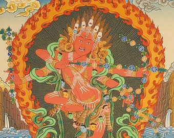 74. Kurukulla Thangka: Dea degli Incantesimi, Arte Tara Rossa