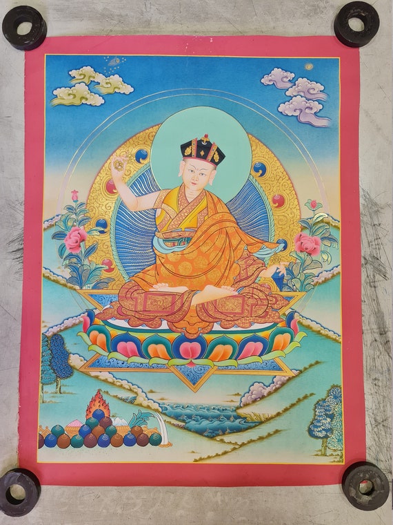 176. the Second Karmapa, Karma Pakshi. Free Brocade / Free