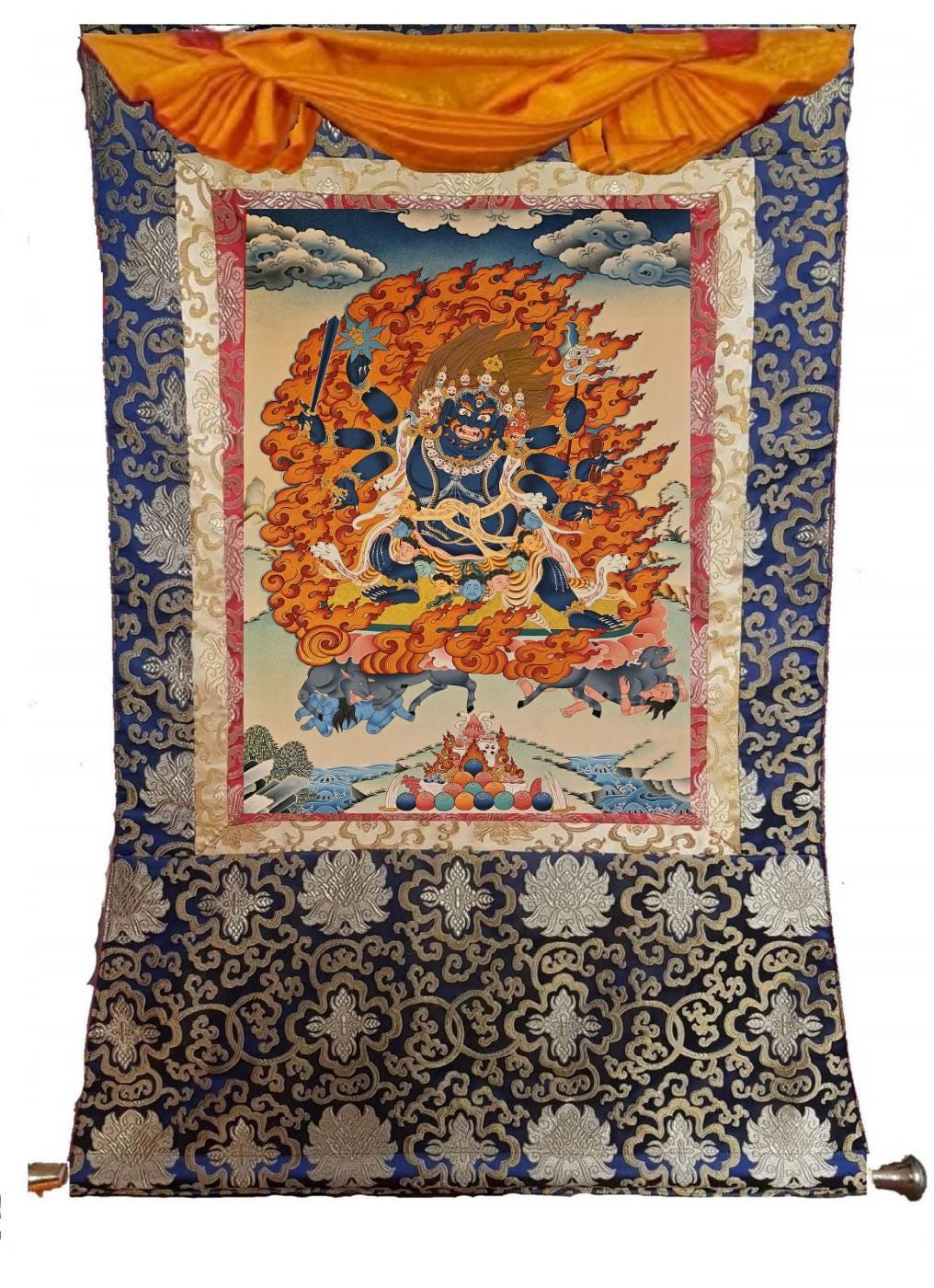 285. Yamantaka Thangka: Drikung Kagyu Destroyer Deity Art - Etsy
