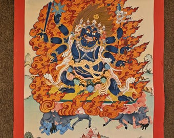 285. Yamantaka Thangka: Drikung Kagyu Destroyer Deity Art - Etsy