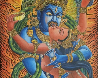 309. Two-armed Heruka Chakrasamvara With Consort Thangka