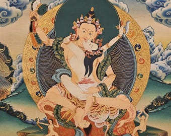 515. Dharmasagara Chögyam Trungpa Rinpoche Thangka Painting (13x16 inches)