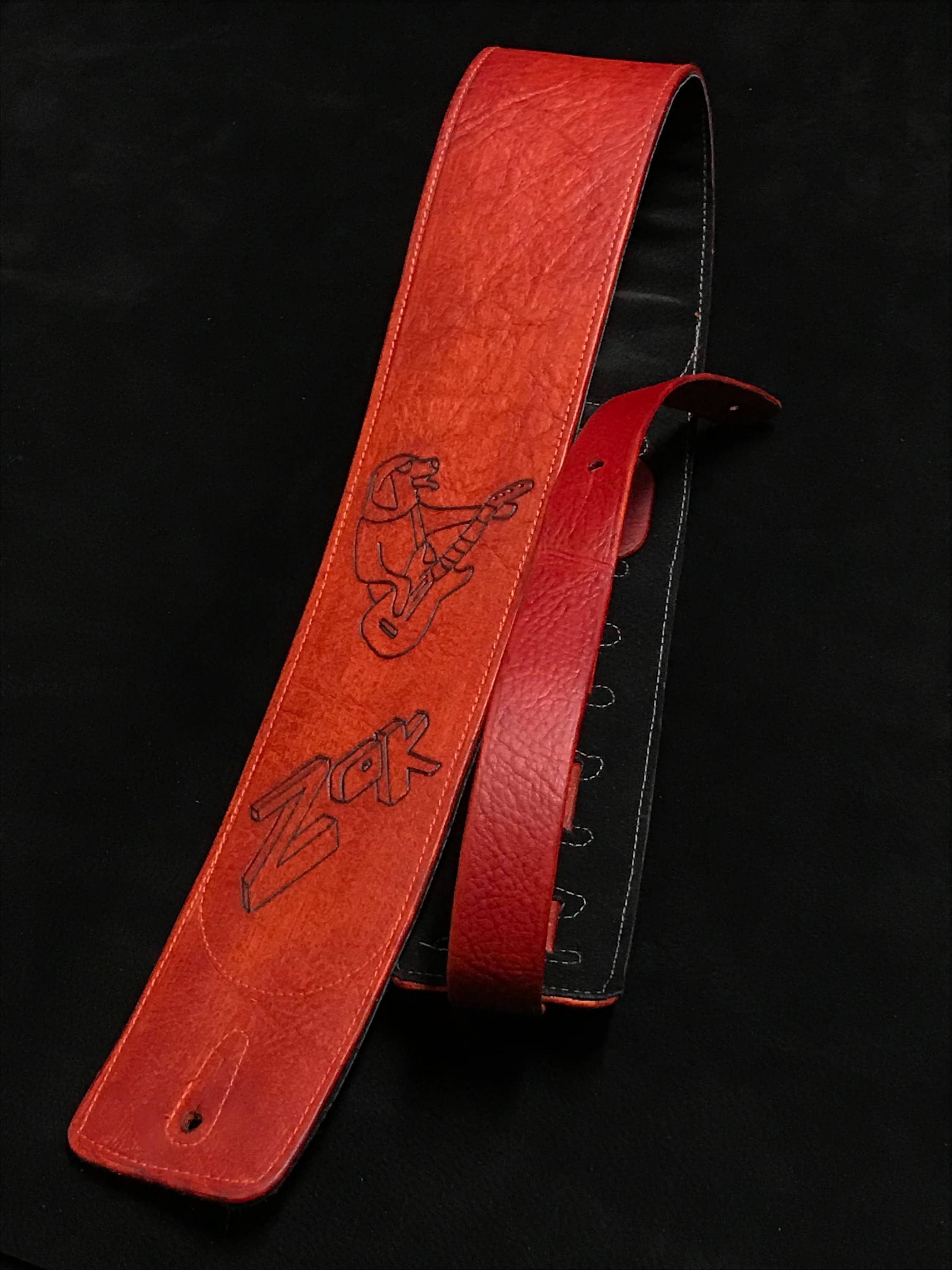Soft Leather Custom Guitar Strap Personalised We Can Put Etsy