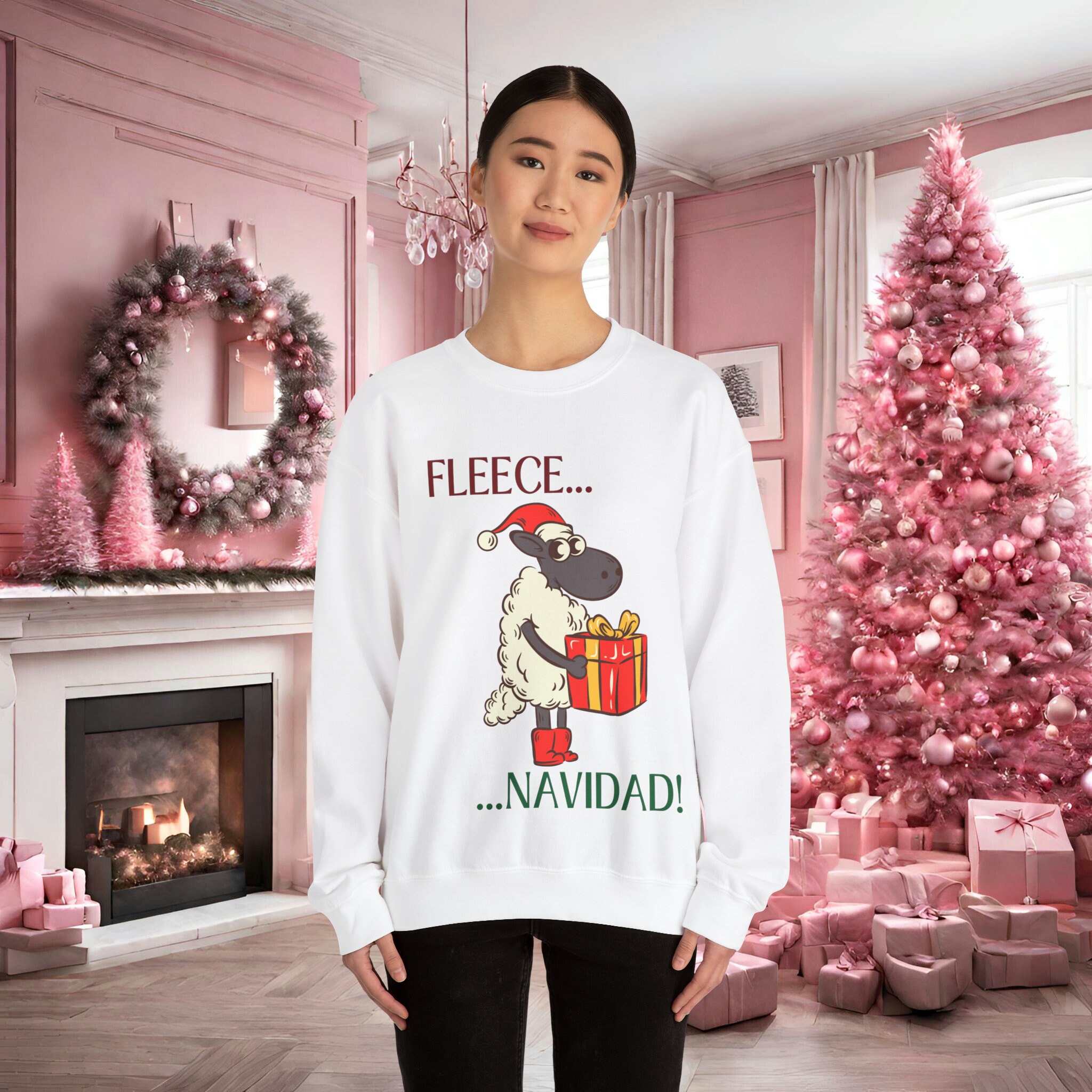 Fleece navidad sweater sale