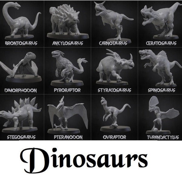 Dinosaurs big selection to choose from