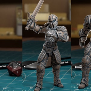Animierte Rüstungs-Miniatur, Resin-Rollenspiel, Dungeons und Drachen