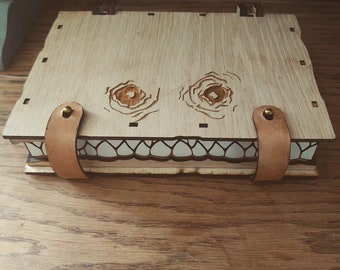 Caja de libro Mimic. Caja de dados para almacenar DnD
