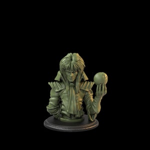 Goblin King Bust: Labyrinth Inspired Model for DnD, RPG, Wargames