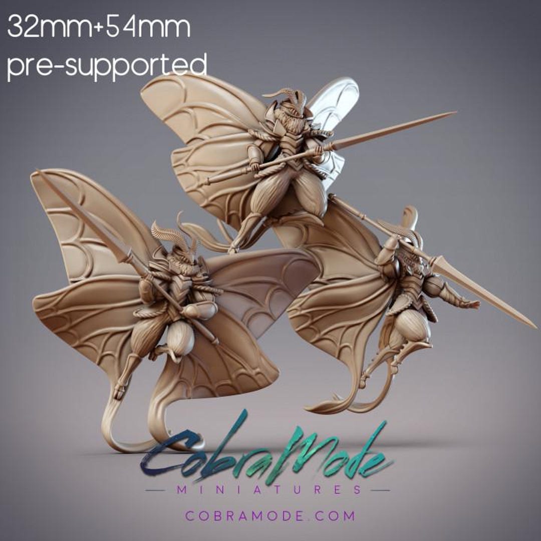Mothfolk Mothfolk Lancers - Noctuoidea Lanceolaria | Cobramode | Tabletop RPG ...