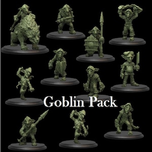 Goblin Miniatures Models for RPG Wargames,NPCs mobs