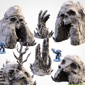 ウォーゲーミング地形 Rpg DnD TTRPG 用の Cursed Earth Terrain