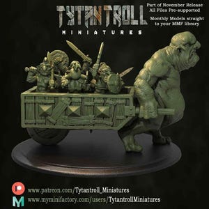 Goblin War Wagon Models for RPG Wargames, NPCs