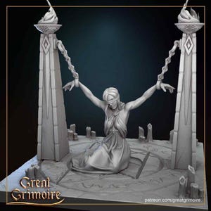 Offerflicka | Stor Grimoire | Bords-RPG | 28-32 mm | DnD-modell