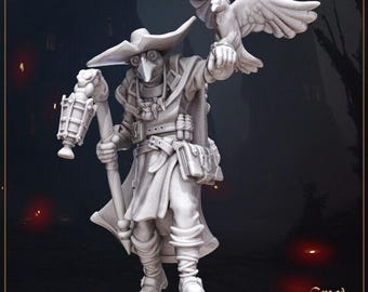 Dr. Corvus Pestdoktor | Tolles Grimoire | Tabletop-Rollenspiel | 32-110mm | D&D Modell