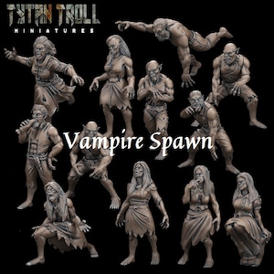 Vampire spawn Models for RPG, Wargames, NPCs Strahd