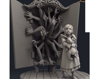 Girl wardrobe Monster Boogie monster miniature Table top Games, Painting Wargames DnD RPGs Monster