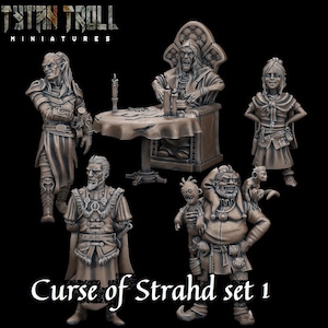 NPC Characters Curse of Strahd Models Set 1 for RPG Wargames,NPCs