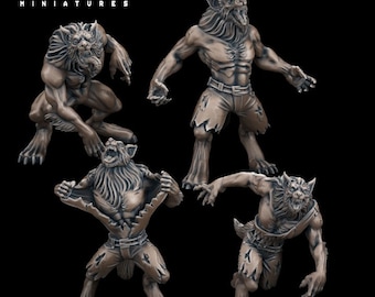 Werewolf Models for RPG, Wargames, NPCs Strahd