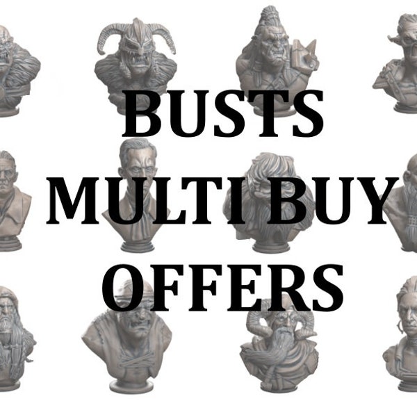 Fantasy Bust Multi buy options Fantasy Models for collection and painting RPG Wargaming