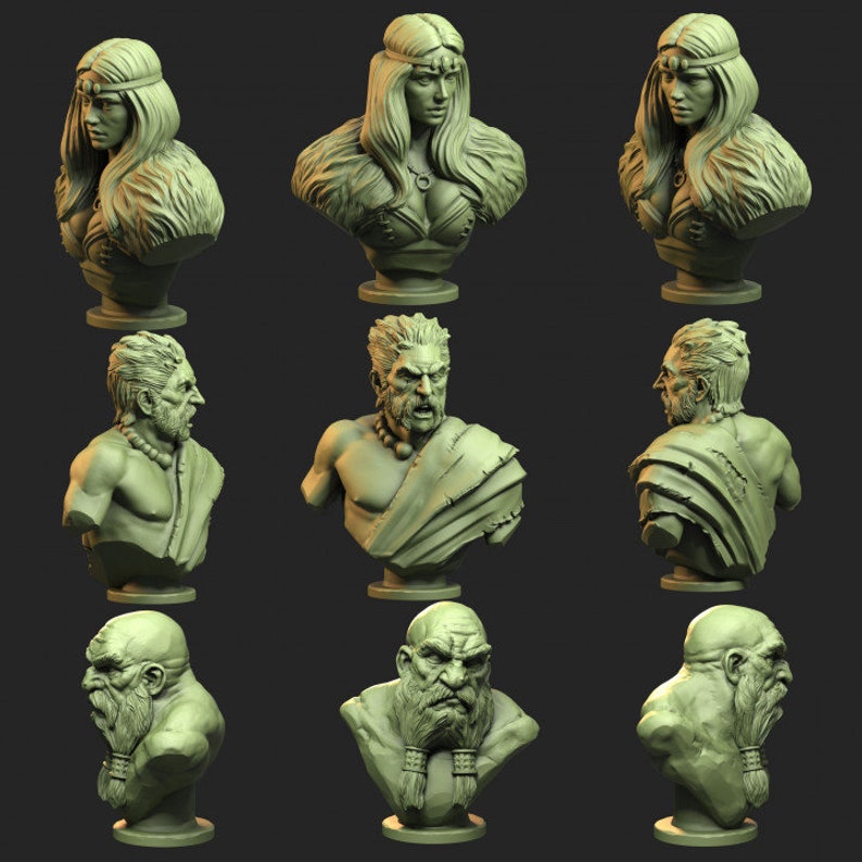 Fantasy Bust Multi buy options Fantasy Models for collection Etsy