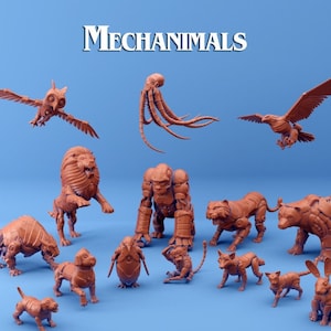 Mechanimals from Skies of Sordane  NPC pets RPG Tabletop TTRPG