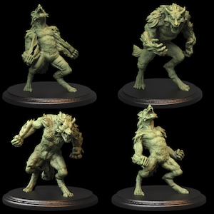 Werewolves, Lycan, werewolf Monsters for RPGs tabletop games, Dungeons & Dragons, RPGs