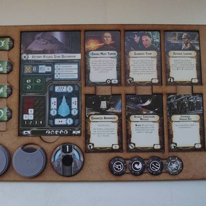 Star Wars Armada Dashboard Card Holder Tray organiser