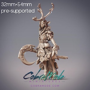 Elven Herb Master - Odhran, Ciorcal Druid | CobraMode | Tabletop RPG | 28-32mm | DnD Model