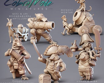 Platypus Pirates, Boondaburra Pirate Crew for Dungeons and Dragons, Table top Games