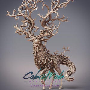 Stag Nature God - Caerthann, God of Growth | CobraMode | Tabletop RPG | 28-32mm | DnD Model
