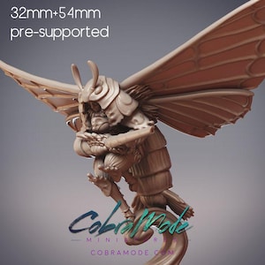 Mothfolk Ranger - Novalis, Fidelium Sniper | CobraMode | Tabletop RPG | 28-32mm | DnD Model