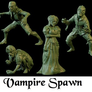 Vampire Spawn monsters for RPGs tabletop games, Dungeons & Dragons, RPGs Fantasy
