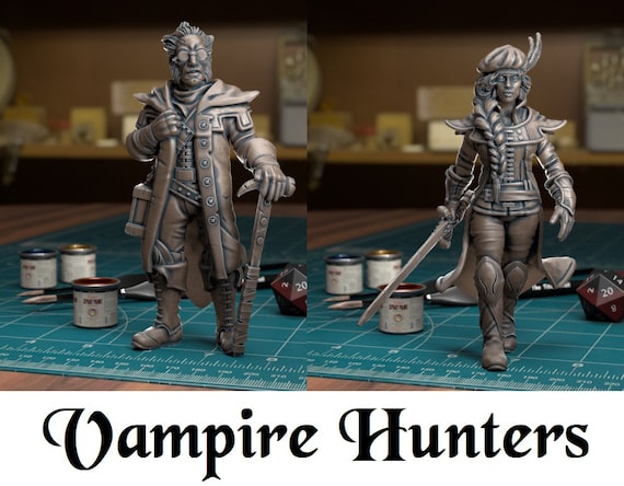 Vampire Hunters Lord Wizard Monster miniature Table top Games, Painting Wargames RPGs Monster