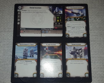 Star Wars Legion Card Holder Tray organiser pack of 10 for UNSLEEVED cards