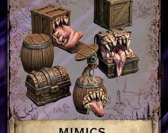Mimic Models for RPG DnD Wargames, NPCs