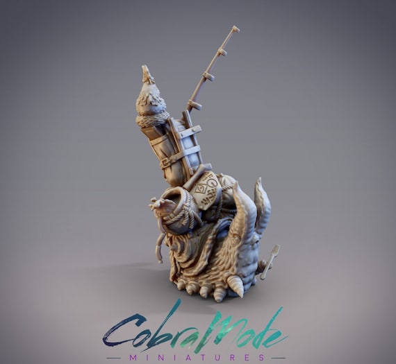 Pack Snail Miniature for Dungeons and Dragons Table Top Etsy