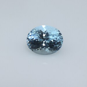 3 Carat 10.1x8.2x6.7 MM Natural Blue Aquamarine Faceted Oval Shape, Aquamarine Oval Cut Gemstone, For Ring jewellery