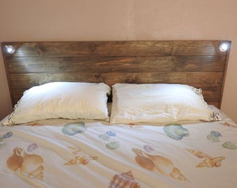 headboard with reading lights built in