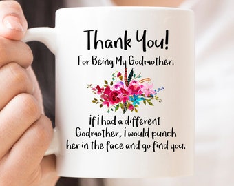 Godmother Mug Gift, Family Mug, Mug for Godmother, Gift Ideas , Coffee Mug, Godmother Gift from God daughter, Thank You Mug